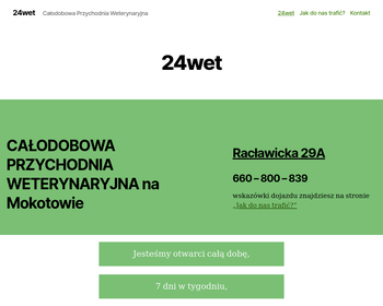 24wet - Całodobowa przychodnia weterynaryjna_
