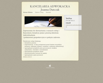 Dutczak Joanna_ adwokat  Kancelaria adwokacka