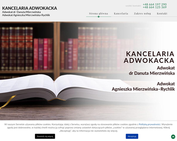 Kancelaria adwokacka  Adw  Agnieszka Mierzwińska_ adw  dr Danuta Mierzwińska
