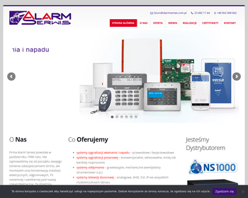 Alarm Serwis  Systemy zabezpieczające_ telewizja przemysłowa  Senderski L