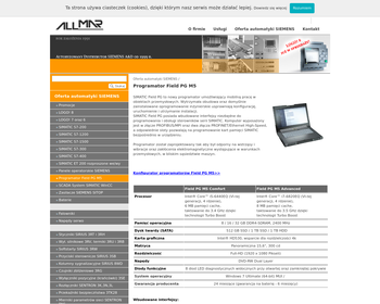 Allmar  Automatyka przemysłowa  Dystrybutor firmy Siemens_