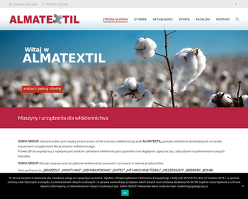 ALMATEXTIL Aleksandra Giska  Maszyny Dziewiarskie i Wykończalnicze_