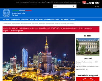 Ambasada Republiki Włoskiej - Kancelaria Konsularna_