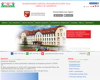 Wojewódzki Szpital Rehabilitacyjny dla Dzieci w Ameryce_
