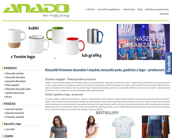 ANADO producent odzieży reklamowej_ artykuły reklamowe oraz gadżety