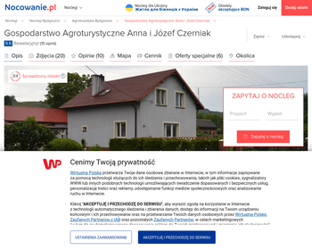 Czerniak Anna i Józef  Gospodarstwo agroturystyczne_