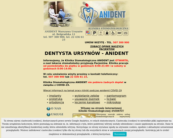 Niepubliczny Zakład Opieki Zdrowotnej ANIDENT Przychodnia Stomatologiczna_