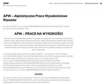 APW-Alpinistyczne Prace Wysokościowe_