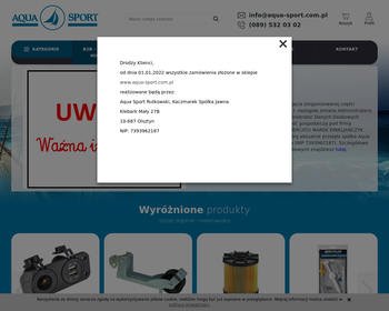 Przedsiębiorstwo Wielobranżowe MERCATO Sklep śeglarski AQUA_