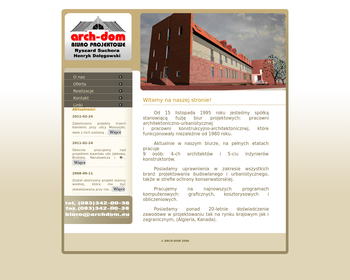 Arch-Dom sp j  Biuro projektowe  Dołęgowski H _ Suchora R