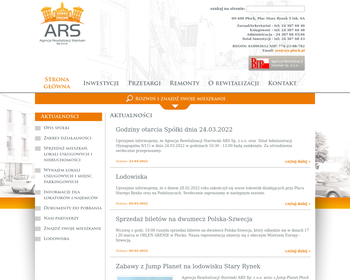 Agencja Rewitalizacji Starówki ARS Sp  z o o_