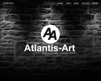 Atlantis-Art Projektowanie tworzenie stron www_