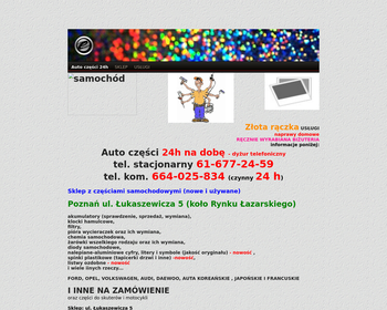 Autoczęści  Części zamienne_ eksploatacyjne do aut  Pogotowie napraw domowych