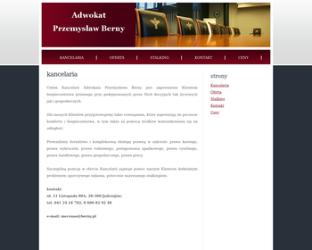 Kancelaria adwokacka mecenas Berny Przemysław_