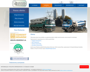 Zakład produkcji wyrobów betonowych  Betbud_