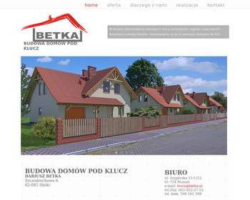 Betka  Budowa domów pod klucz_