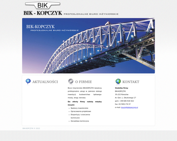 Biuro inżynierskie Bik-Kopczyk  Projektowanie_ nadzory inwestorskie dróg i mostów