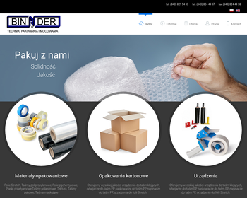 BINDER Import_ konfekcja i dystrybucja opakowań i materiałów opakowaniowych z tworzyw sztucznych