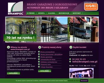 Brampol  Wytwórnia bram  Bramy  Stolarka otworowa  Automatyka_