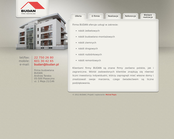 Budan  Firma budowlana  Roboty żelbetowe_ stany surowe