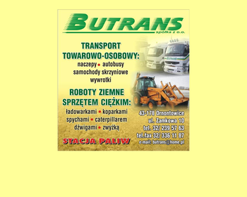 Butrans Sp  z o o  Usługi transportowe_ wynajem sprzętu ciężkiego