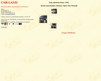 CAR-LAND Wypożyczalnia Samochodów Osobowych_