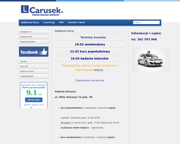 Ośrodek Szkolenia Kierowców CARUSEK_