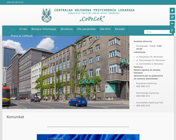 Centralna Wojskowa Przychodnia Lekarska CePeLek SPZOZ_