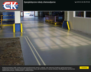 CHEMIKOR - Zakład Robót Chemoodpornych i Ogólnobudowlanych - wykładziny chemoodporne_ ceramiczne