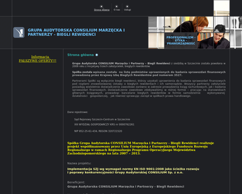 Consilium Grupa Audytorska Sp  z o o  Badanie sprawozdań finansowych_