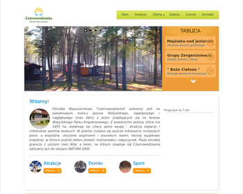 Ośrodek Turystyczno-Wypoczynkowy CZARNOWODZIANKA w Borsku  na Kaszubach - domki campingowe_ rekreacja