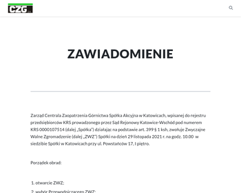 Centrala Zaopatrzenia Górnictwa SA_