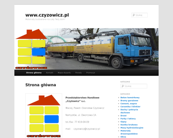 Czyżowicz  Sprzedaż materiałów budowlanych s c_