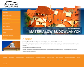 Budowlane materiały_ pokrycia dachowe  Zenon Dolata