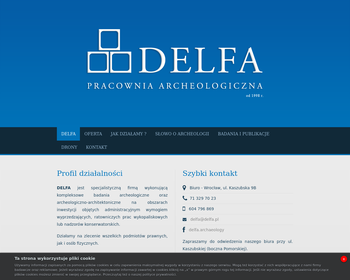 Delfa  Pracownia archeologiczna  Nadzory i badania  Szwed R_