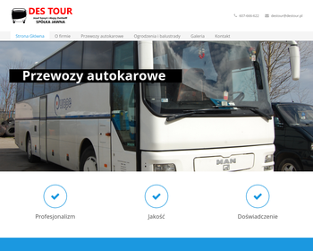 Des-Tour sp j  Usługi autokarowe  Bramy_ ogrodzenia  Szmyt J 
