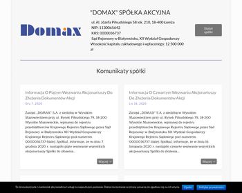 DOMAX S A  - Oddział Łuków - Sklep Nr 19_