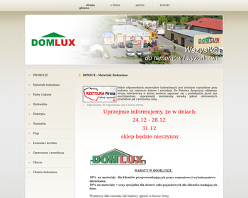 DOMLUX Przedsiębiorstwo Handlowo-Usługowe Ireneusz Krawczel_