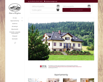 Apartamenty na wynajem DOM NA WZGÓRZU_