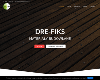 Dre-Fiks  Skład budowlany  Impregnacja drewna i pokrycia dachowe_
