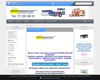 Drukowanie net - atramenty i tonery_