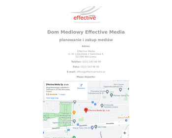 Effective Media Sp  z o o_