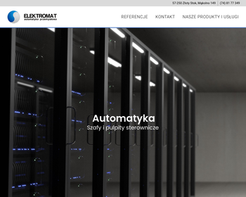 Elektromat Sp  z o o  Automatyka przemysłowa  Instalacje elektryczne_