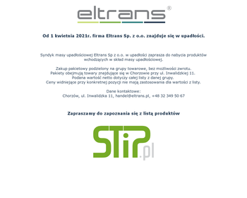 ELTRANS WSCHÓD Sp  z o o_