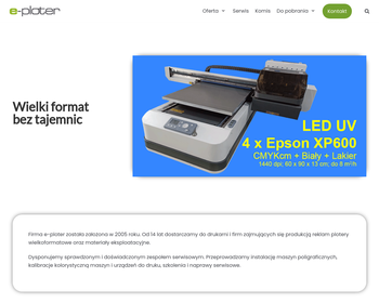 e-ploter - wielkoformatowe plotery solwentowe_