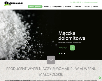 Euromar-Pl Sp  z o o  Przerółb kamienia_ produkcja mączek dolomitowych i wapiennych