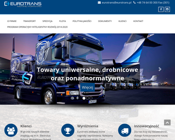 Transport Krajowy Międzynarodowy i Spedycja EUROTRANS_