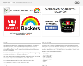 Farba - Salon Firmowy Tikkurila - Beckers - Polifarb Dębica_
