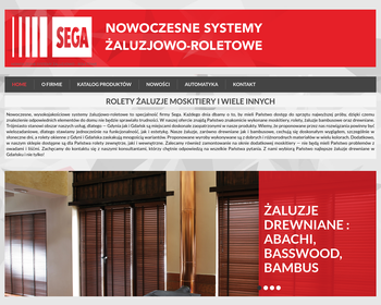 SEGA ROLETY ŻALUZJE MARKIZY_