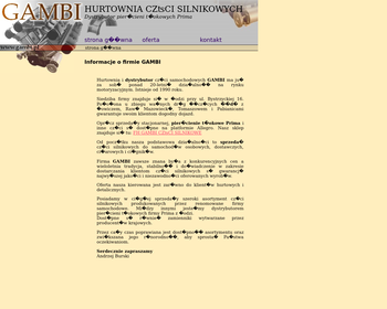 GAMBI Hurtownia Części Silnikowych_